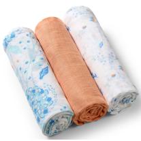 Комплект меки пелени Babyono 70 х 70 cm, 3 броя