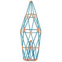 Бамбуков конструктор Hape, Flexistix, Комплект кули