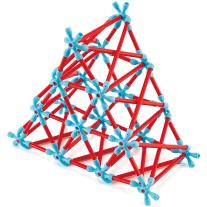 Бамбуков конструктор Hape, Flexistix, Креативен комплект