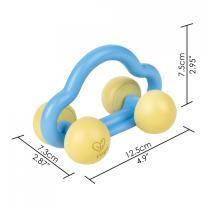 Бебешка дървена дрънкалка и зризалка 2в1 Hape, Кола