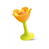 Бебешка дрънкалка и гризалка за зъбки Hape, Оранжево цвете