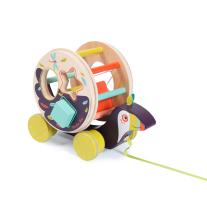 Бебешка играчка за дърпане с кубчета Moulin Roty, Тукан