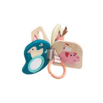 Бебешка книжка с текстури Hape, Бела