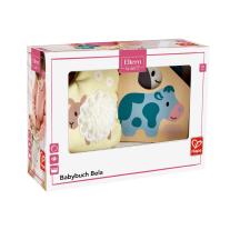 Бебешка книжка с текстури Hape, Бела