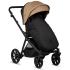Бебешка количка 2 в 1 Tutis - Mio 3+, еко кожа, Beige