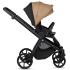 Бебешка количка 2 в 1 Tutis - Mio 3+, еко кожа, Beige
