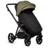 Бебешка количка 2 в 1 Tutis - Mio 3+, еко кожа, Olive