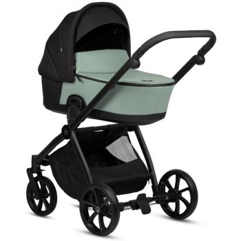 Бебешка количка 2 в 1 Tutis - Mio 3+, еко кожа, Sage