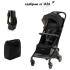 Бебешка лятна количка KinderKraft - Pilot 2, Midnight Black