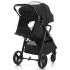 Бебешка лятна количка KinderKraft - Rine, Classic Black