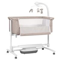 Бебешка мини кошара Carrello Bloom Cream Beige