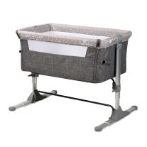 Бебешка сгъваема мини кошара Lorelli - Sleep N Care, Grey Elephant