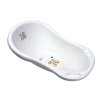 Бебешка вана с отвор за оттичане Lorelli - Rainbow, 84 cm, White