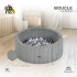 Бебешки басейн за игра с 200 топки Moni Toys, Boucle, сив
