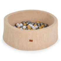 Бебешки басейн за игра с 200 топки Moni Toys, Boucle, бежов