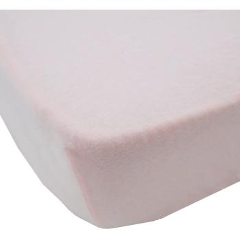 Бебешки чаршафи Babycalin - 2 броя, 60 х 120 cm, бял/розов