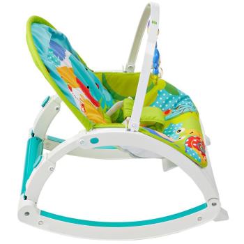 Бебешки шезлонг и люлеещо столче 3в1 Fisher Price, Rainforest Friends