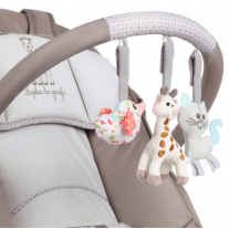 Бебешки шезлонг със Софи жирафчето Renolux, Spirit So Chic, Beige