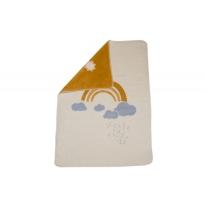 Бебешко одеяло от органичен памук David Fussenegger, Maja 75х100, Дъга