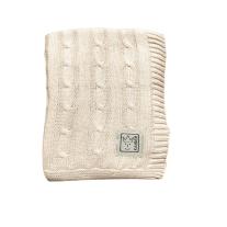 Бебешко одеяло от органичен памук Kaiser CABLE KNITT, Cream