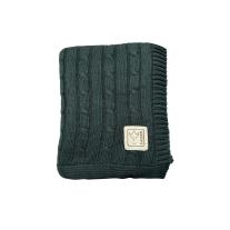 Бебешко одеяло от органичен памук Kaiser CABLE KNITT, Dark Green