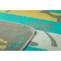 Бебешко памучно одеяло David Fussenegger, Juwel 70х90, Динозаври, Зелено