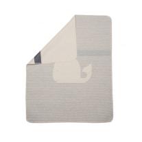 Бебешко памучно одеяло David Fussenegger, Juwel 70х90, Кит сиво
