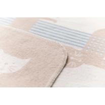 Бебешко памучно одеяло David Fussenegger, Juwel 70х90, Котки, Бежово