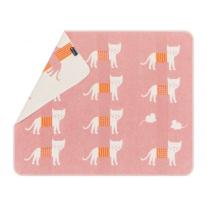 Бебешко памучно одеяло David Fussenegger, Juwel 70х90, Котки, Розово