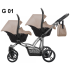 Бебешка количка за близнаци 2в1 Bebetto G01