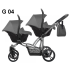 Бебешка количка за близнаци 2в1 Bebetto G04