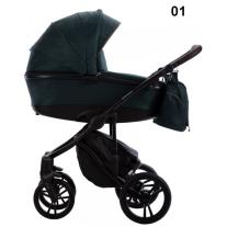 Бебешка количка 2в1 Bebetto - BRESSO ONYX 01