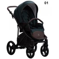 Бебешка количка 2в1 Bebetto - BRESSO ONYX 01