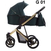 Бебешка количка 2в1 Bebetto - Flavio Premium Class Gold G01