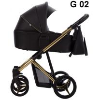 Бебешка количка 2в1 Bebetto - Flavio Premium Class Gold G02