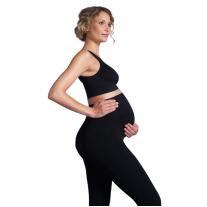 Безшевен 3/4 подкрепящ клин за бременни Carriwell - Размер L, черен