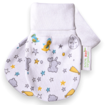 Бебешки ръкавички от органичен памук Bio Baby С принт животни