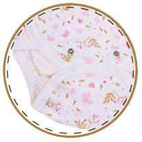 Бебешко боди от органичен памук с къс ръкав Bio Baby Розов принт