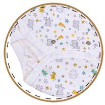 Бебешко боди от органичен памук с къс ръкав Bio Baby Сив принт