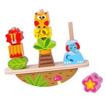 Tooky Toy Низанка, игра за баланс фигури за нанизване 3 в 1