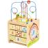 Tooky Toy Голям дървен дидактически куб с активности Ферма