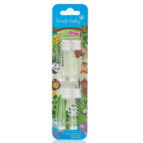 Резервни глави за електрическата четка за зъби Brush-Baby WildOnes 0-10 г.