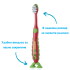 Четка за зъби Brush-Baby FlossBrush 3-6 г. Dinosaurs