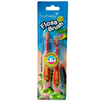 Четка за зъби Brush-Baby FlossBrush 3-6 г. Dinosaurs