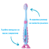 Четка за зъби Brush-Baby FlossBrush 3-6 г. Flamingo