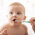 Моята първа четка за зъби Brush-Baby 0-18 месеца 2 бр. Зелен цвят