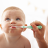 Моята първа четка за зъби Brush-Baby 0-18 месеца 2 бр. Зелен цвят