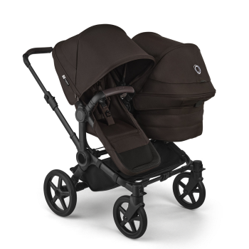 Количка за близнаци Bugaboo Donkey6 Duo Cocoa Brown