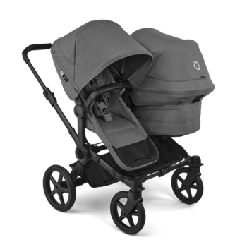 Количка за близнаци Bugaboo Donkey6 Duo Moon Grey