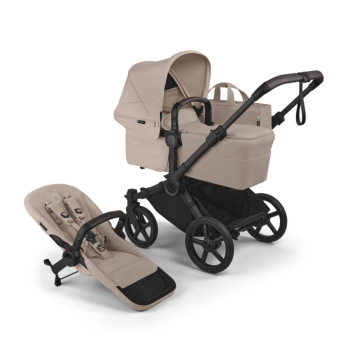 Количка за близнаци Bugaboo Donkey6 Mono Desert Taupe